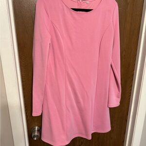 Pink Long Sleeve Dress